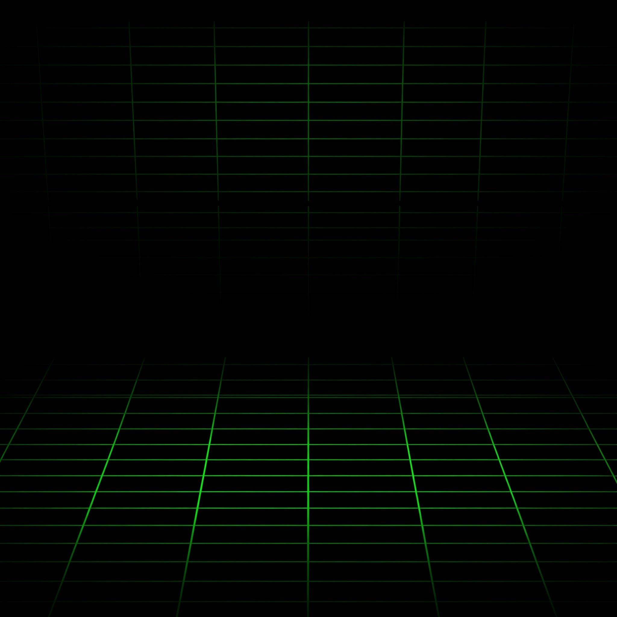 photo of Perspective Green Grid on Black Surface